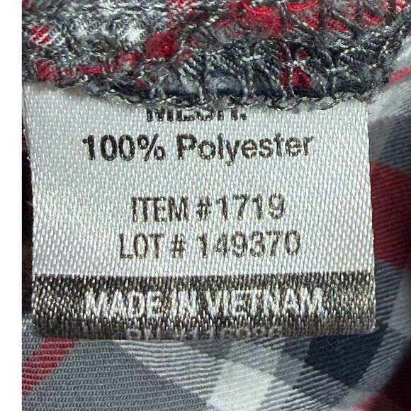 Game Guard Men 2XL Black Red Plaid Short Sleeve Button Up Texas Tech Shirt Logo - Picture 4 of 8